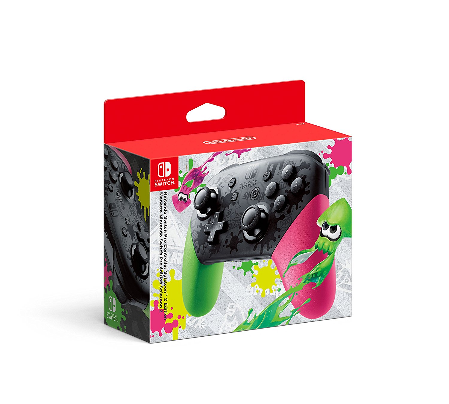 Nintendo switch pro controller pink and green deals