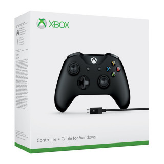 Xbox One Wireless Controller (Black) + Cable for Windows (4N6-00002) Više platforma