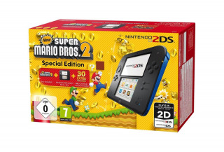 Nintendo 2DS (Black-Blue) + New Super Mario Bros. 2 3DS