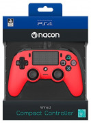 Playstation 4 (PS4) Nacon Wired Compact kontroler (Crveni) 