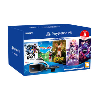 PlayStation VR Mega Pack 3 + PS5 adapter (Blood & Truth, Moss, Astro Bot Rescue Mission, Everybody's Golf VR, VR Worlds) PS4