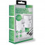 Venom VS2874 rechargable battery pack (2 pcs, 1100 mAh) + 3m cable (white) thumbnail