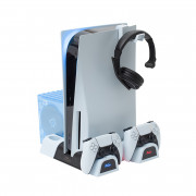 Froggiex FX-P5-C3-W Multifunctional Cooling Stand + Headset holder 