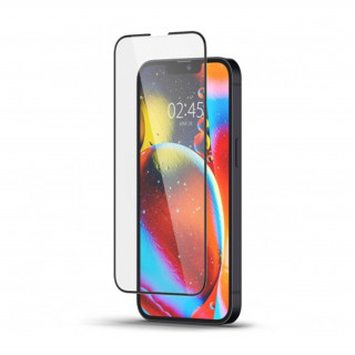 Spigen Glass FC Apple iPhone 13 mini Tempered screen protector, black Mobile