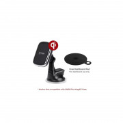 Pitaka MagMount (CMS3001Q) Qi suction cup magnetic car holder for dashboard, for windshield 