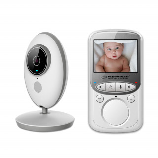 Esperanza Juan Baby monitor s 2,4" LCD zaslonom, bijelo-siva Dom