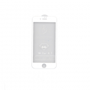 iPhone 6/6s 6D Premium quality glass foil (White) 