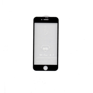iPhone 6/6s 6D Premium quality glass foil (Black) Mobile