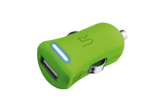 TRUST 1A USB car charger Green Mobile