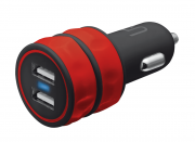Trust 2x1A USB car charger Red 
