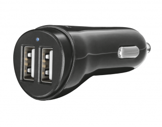 Trust 2x12W Fast Dual USB Car Charger for phones and tablets Mobile