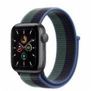 Apple Watch Series 40mm Space Gray Aluminum Case with Black Sport Loop 