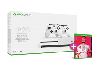 Xbox One S 1TB + dva kontrolera + FIFA 20 Xbox One