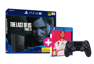PlayStation 4 Pro 1TB + The Last of Us Part II + FIFA 20 + PS4 Dualshock4 kontroler PS4
