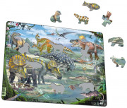 Larsen maxi puzzle 65 pieces - Dinosaurs FH31 