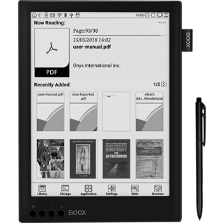 Onyx BOOX e-book 13,3" Max2 (E-ink Mobius, 2200x1650; 1.6GHz Quad, 2GB/32GB, WiFi; BT4.1; 4100mAh; A6.0; Wacom) Tablet