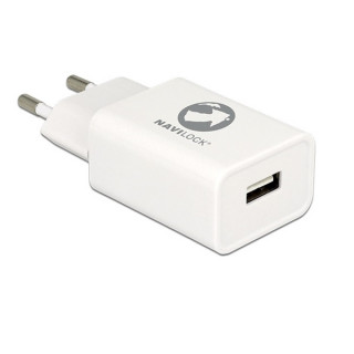 Navilock mobile charger 62677 1db USB2.0, 5V/1.5A, Qualcomm Fast charger 2.0 function, White Mobile