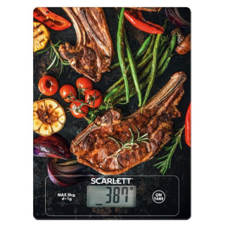 Scarlett SCKS57P39 steak pattern digital kitchen scale Dom