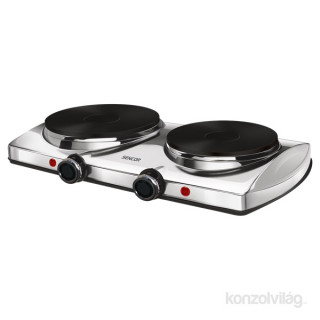 Sencor SCP 2255SS silver double electric hot plate Dom