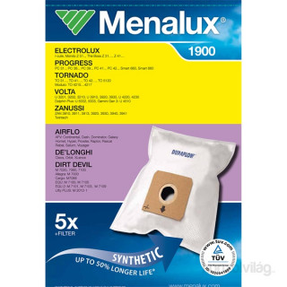Menalux 1900 5 pcs synthetic dust bag + 1 microfilter Dom