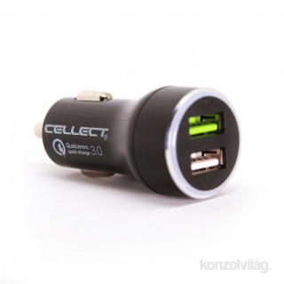 Cellect MPCB-QC3-2USB 2,4A universal 2x USB car fast charger Mobile