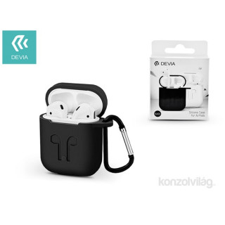 Devia ST313158 AirPods Black silicone protective phone case Mobile