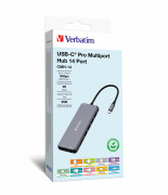Verbatim CMH-14 USB Tip-C 5000 Mbit/s Srebro 