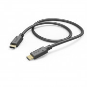 Hama FIC E3 podatkovni kabel USB 2.0 Type-C/Type-C (480MBPS) 1.5M, crni 