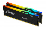 Kingston Fury memória 32GB DDR5 5600MHz Kit(2x16GB) Beast RGB Black 