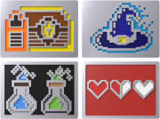 HyperX Badge Pack - 8 Bit Magnetic Badges Ukrasna oznaka za tipkovnicu 