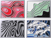 HyperX Badge Pack - Abstract Magnetic Badges Ukrasna oznaka za tipkovnicu 