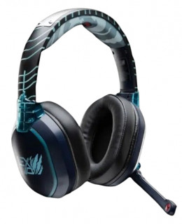 Lexip Kakashi Kamui Slušalice Žičano i bežično Obruč za glavu Igranje Bluetooth Crno, Plavo PC