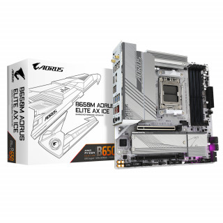 GIGABYTE B650M AORUS ELITE AX ICE matična ploča AMD B650 Utor AM5 Mikro ATX PC