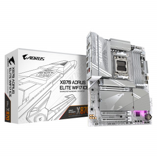 GIGABYTE X870 AORUS ELITE WIFI7 ICE AMD X870 Utor AM5 ATX PC