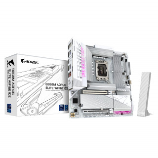GIGABYTE B860M AORUS ELITE WF6E ICE Intel B860 LGA 1851 (Socket V1) Mikro ATX PC
