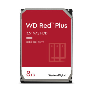 Western Digital Red Plus unutarnji čvrsti disk 8 TB 5640 RPM 256 MB 3.5" Serijski ATA III PC
