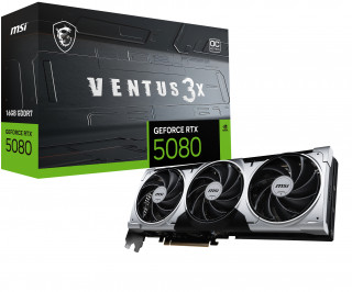 MSI VENTUS GEFORCE RTX 5080 16G 3X OC PLUS grafička kartica NVIDIA 16 GB GDDR7 PC