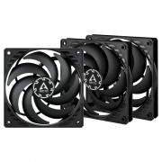 ARCTIC P12 Slim PWM PST Kućište računala Ventilator 12 cm Crno 3 kom 