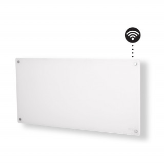 Mill Glass WIFI inteligentna ploča za grijanje, 900 W s prednjom stranom od bijelog stakla Dom