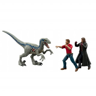 Mattel Jurassic Wolrd Extreme Damage Owen & Velociraptor Blue Pursuit Pack (GWN25) Igračka