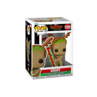 Funko Pop! Marvel: The Guardians of the Galaxy Holiday Special - Groot #1105 Bobble-Head Vinyl Figura Merch