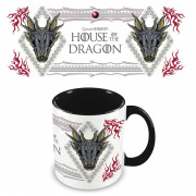 House Of The Dragon (Ornate) Black Coloured Inner Mug 