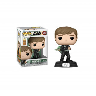 Funko Pop! #583 Disney Star Wars: Book of Boba Fett - Luke Skywalker & Grogu (TRNG) Vinyl Figura Merch