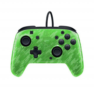 PDP Face-off Deluxe Switch Kontroller + Audio Camo Green Nintendo Switch