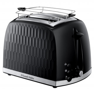 Russell Hobbs 26061-56/RH Honeycomb Black Toaster Dom