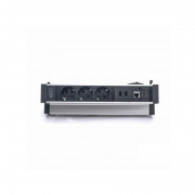TOO DPS-113-3S IP20, 3x 2P+F, 2x USB-A, RJ45, HDMI, silver, desk-mountable socket distributor 