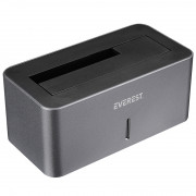 Priključna stanica za HDD Everest - HD3-530 (2,5&quot;/3,5&quot; HDD USB-A 3.0, maks.: 8TB, siva) 