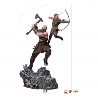 Iron Studios - Kratos and Atreus BDSArt Scale 1/10 - God of War Figura Merch