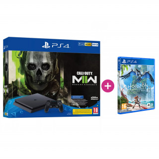 Playstation 4 (PS4) Slim 500GB + Call of Duty Modern Warfare 2 + Horizon: Forbidden West PS4