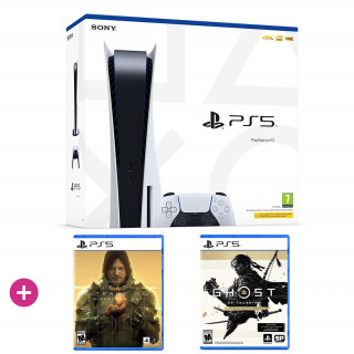 PlayStation 5 825GB Bundle - Death Stranding Director's Cut + Ghost of Tsushima Director’s Cut PS5